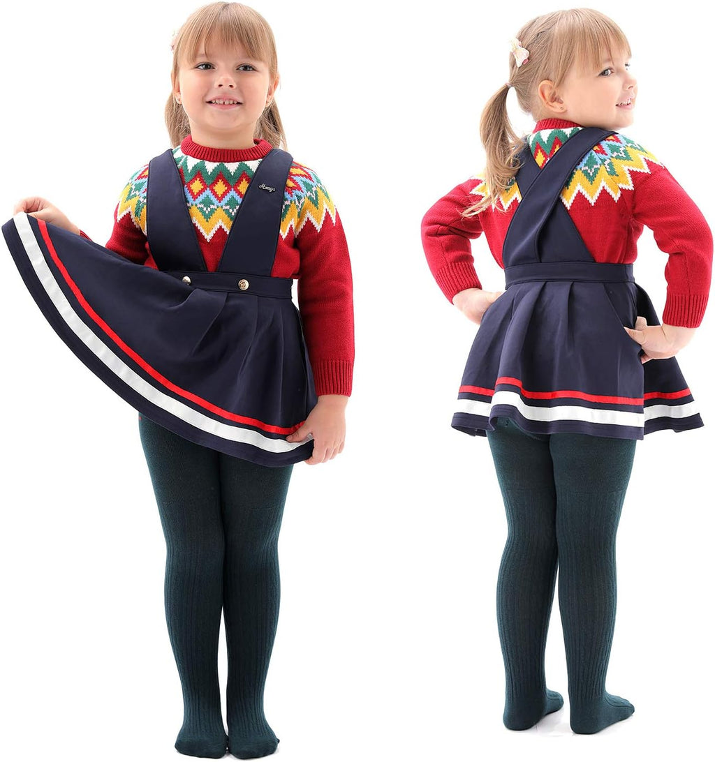 EPEIUS Baby Girl Tights Thick Cable Knit Leggings Stockings Cotton Pantyhose for Newborn Infant Toddler 3/4/5/6 Pack