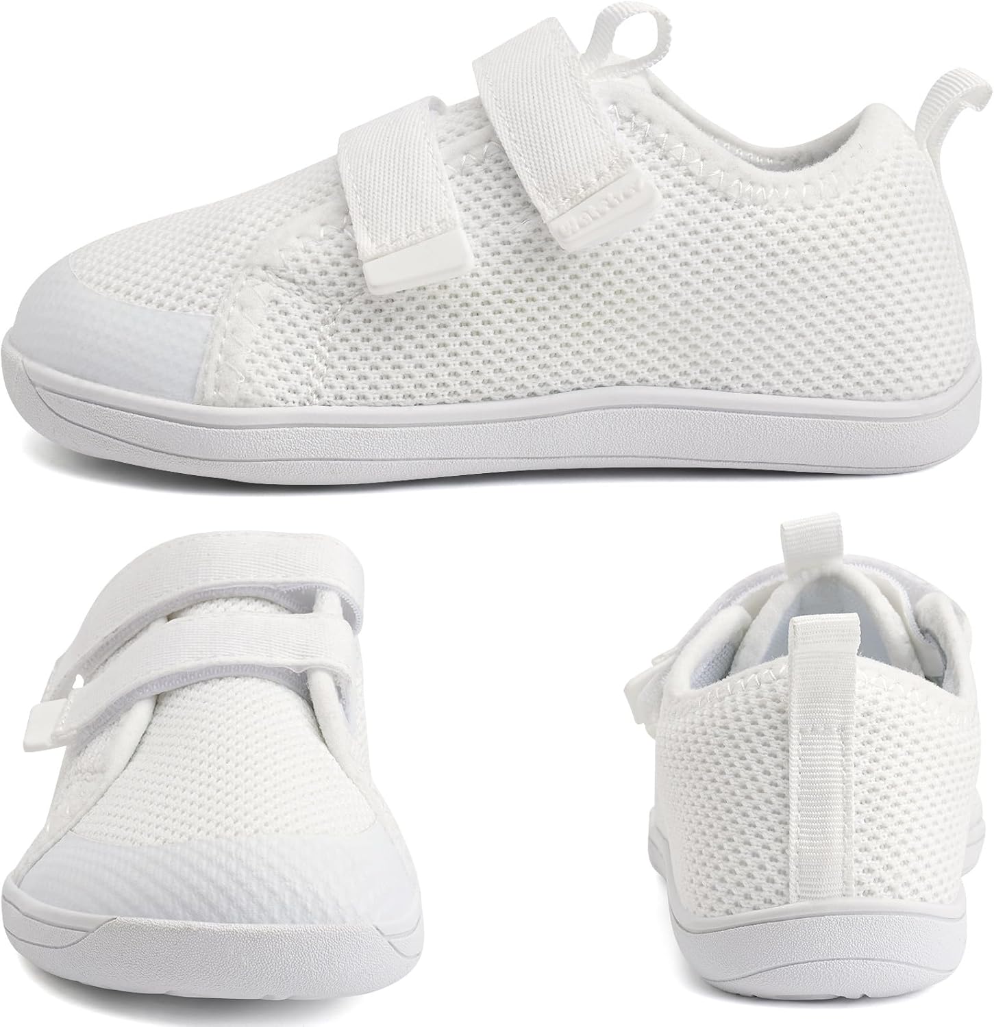 WateLves Toddler Little Kids Wide Barefoot Shoes The First Walking Shoes Girls Boys Breathable Zero Drop Minimalist Sneakers with Wide Toe Box Natural to Grow