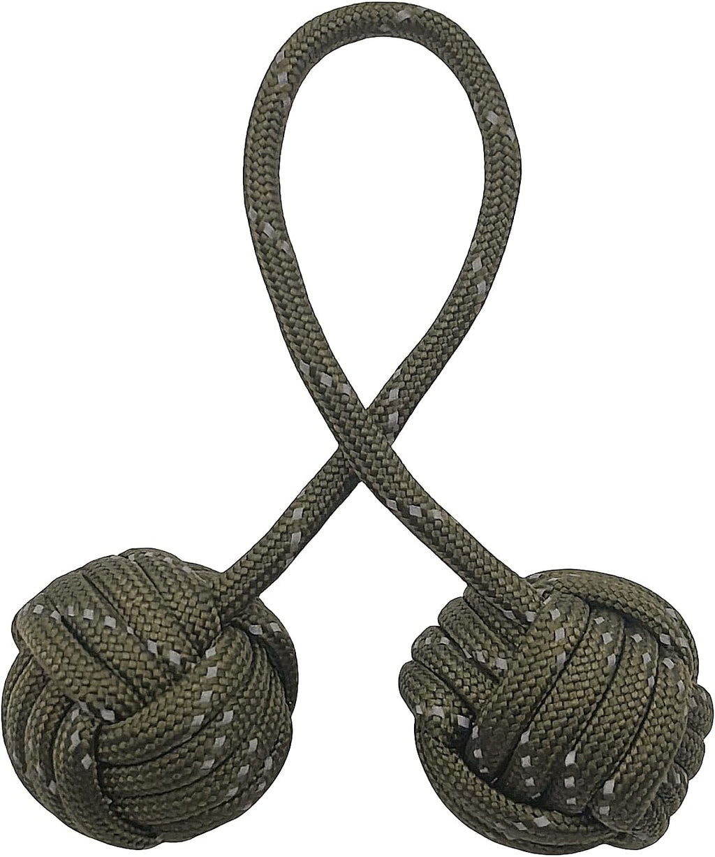 Fidget Beads Skill Toys, Fidget Toys, Parachute Cord and Steel Beads Handmade Fidget Beads, Beginners Worry Beads, Portable EDC Leisure Toys (Grey Brown)