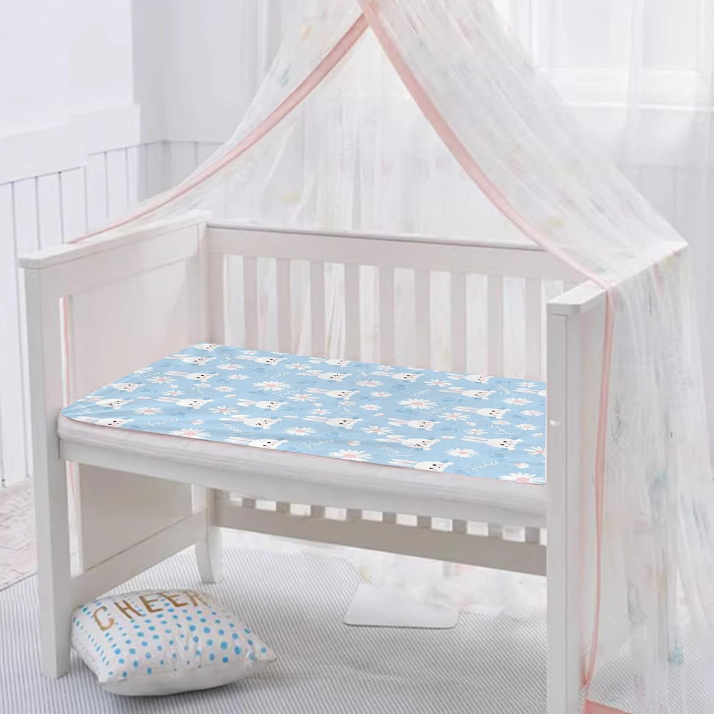 Personalized Baby Blanket with Name, Custom Floral Name Cute Rabbit Blanket Toddler Girls Soft Flannne Swaddling Blankets Customized Memorial Gift from Nane Grandma for Infant Newborn Shower