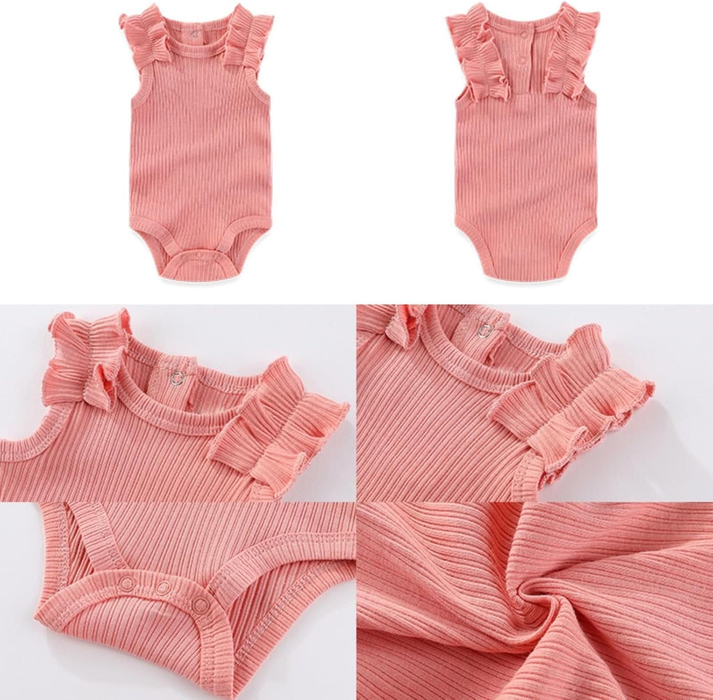 Four Seasons Baby Boy Girl Bodysuits 5-Pack Cotton Comfort Short Sleeve Baby Clothes Soft Infant Outfits