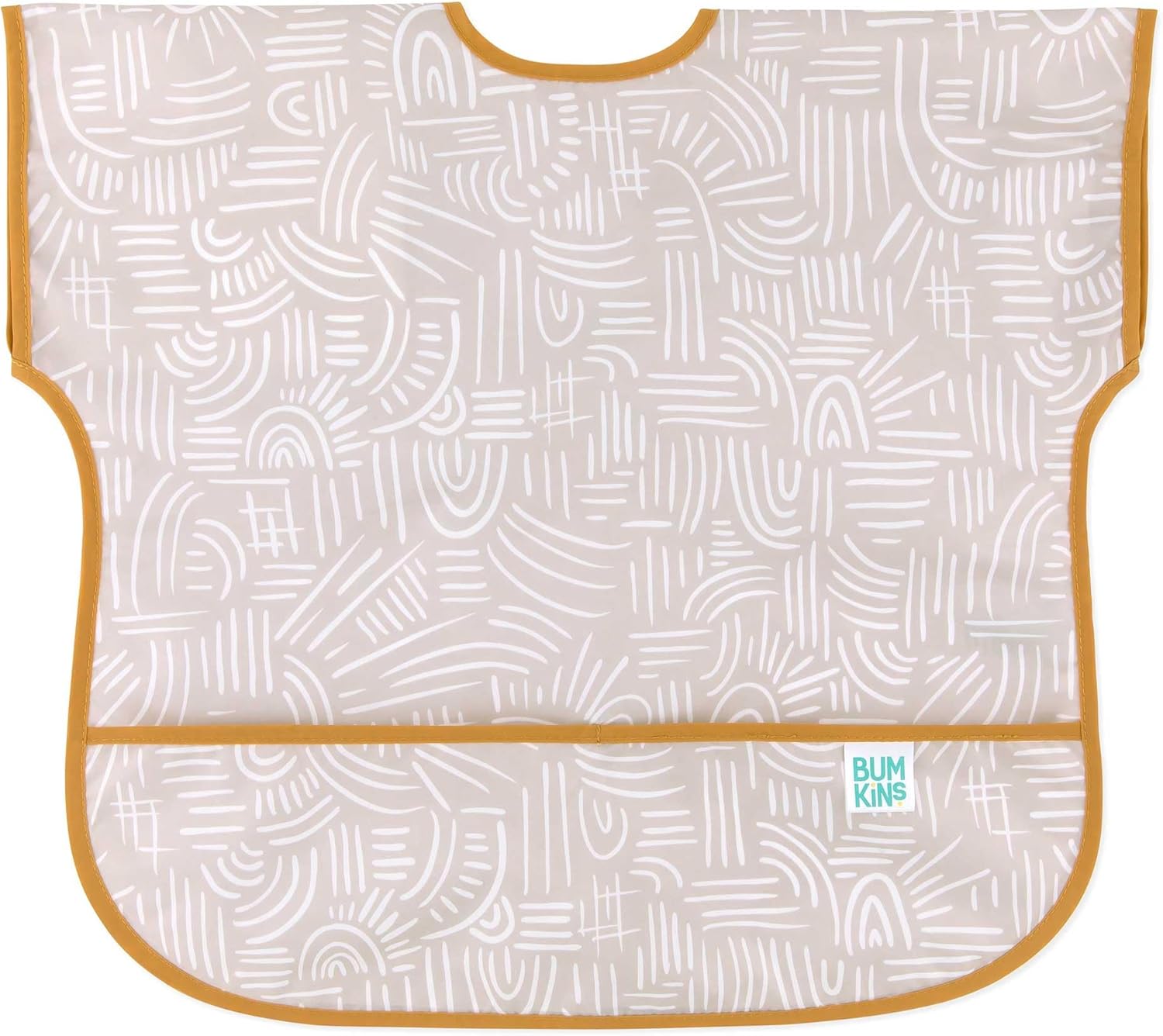 Bumkins Bibs - Toddler Bibs, Waterproof, Large for 1-3 Years, Short Sleeve