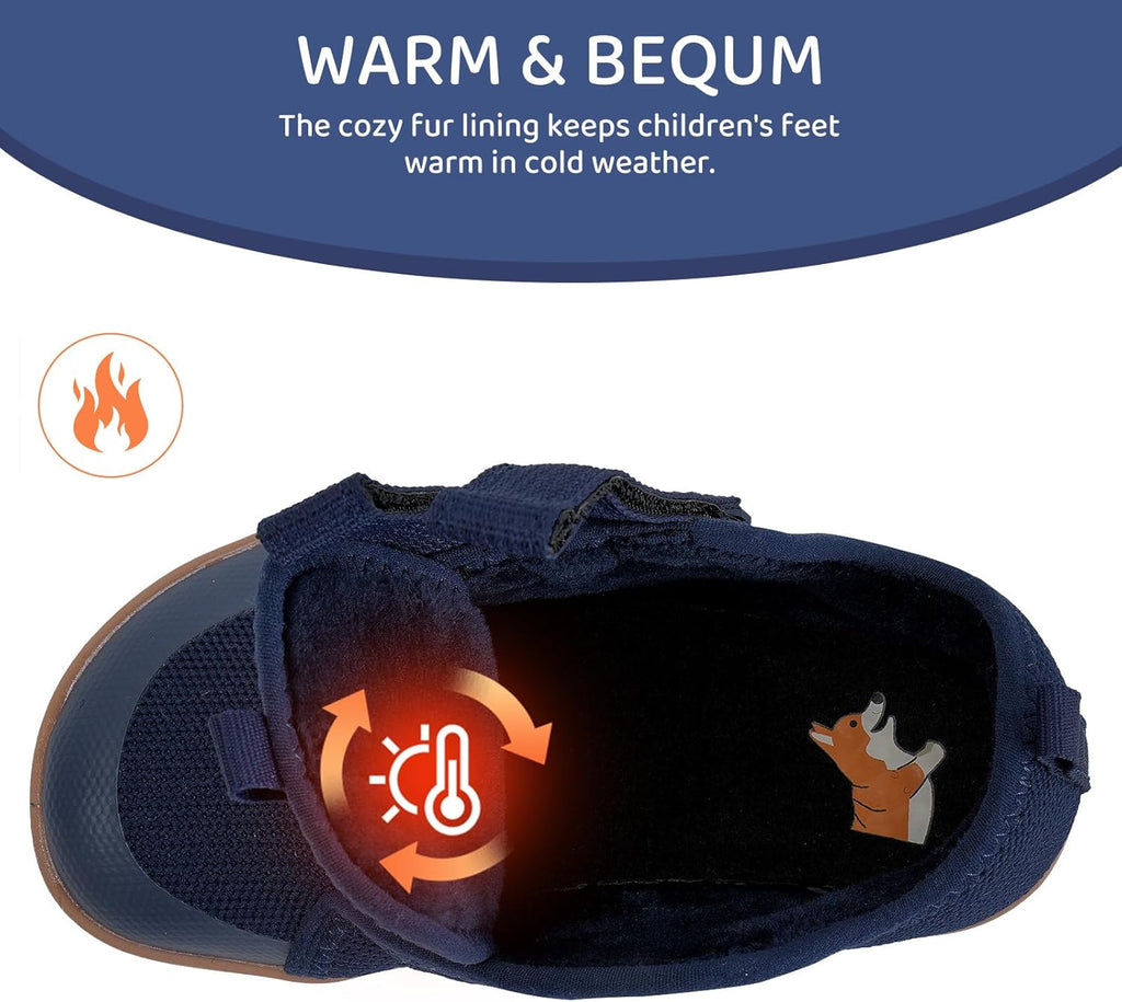 WateLves Toddler Little Kids Wide Barefoot Shoes The First Walking Shoes Girls Boys Breathable Zero Drop Minimalist Sneakers with Wide Toe Box Natural to Grow