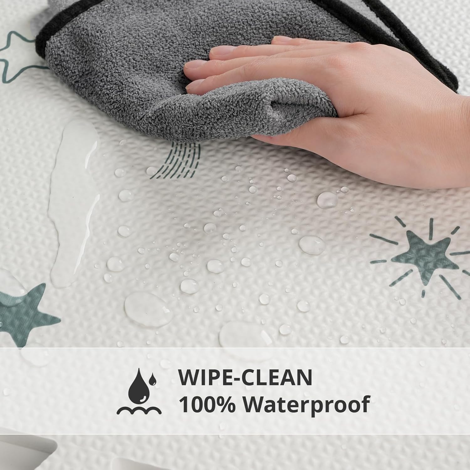 Baby Foam Play Mat, 72x48 Crawling Mat, Floor Mats for Kids for Baby with Interlocking Floor Tiles, Toddler Play Mats for Indoor and Outdoor, Easy to Clean Playroom Playmats