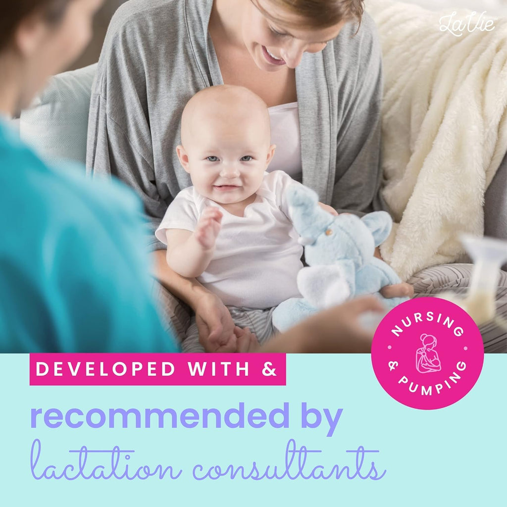 LaVie Warming Lactation Massager 3-in-1 Adjustable Heat + Vibration for Breastfeeding, Nursing, Pumping, Essential Support for Improved Milk Flow