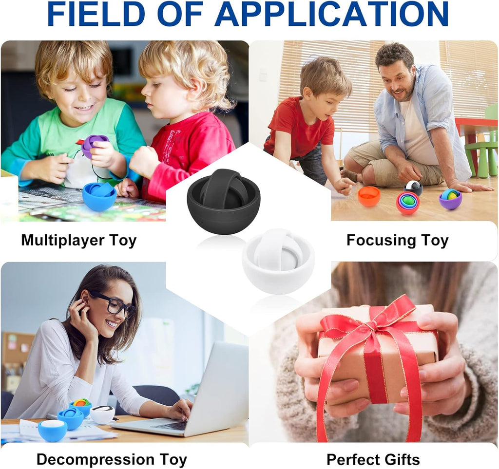 Fidget Toys for Kids, Fidget Gyro for Adults, Gifts for Boys Girls Teens Kids Christmas New Year Valentine's Day, ADHD Autism Stress Relief Finger Toys Classroom