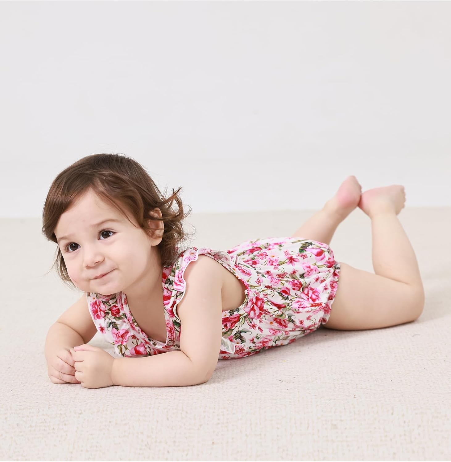 Bamboo Viscose Baby Romper Infant Girl Ruffle Sleeveless Newborn Baby Girl Bodysuit