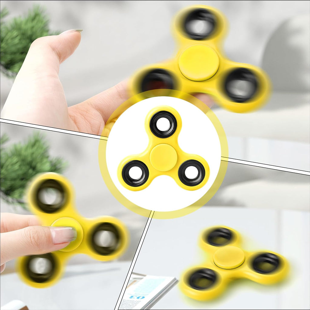 Fidget Toy Set, Fidget Toys for Teens, Adults Fidgets for Anxiety and Stress, Desk Fidgets for Adults, Fidget Sensory Toys Autism Children (Yellow)