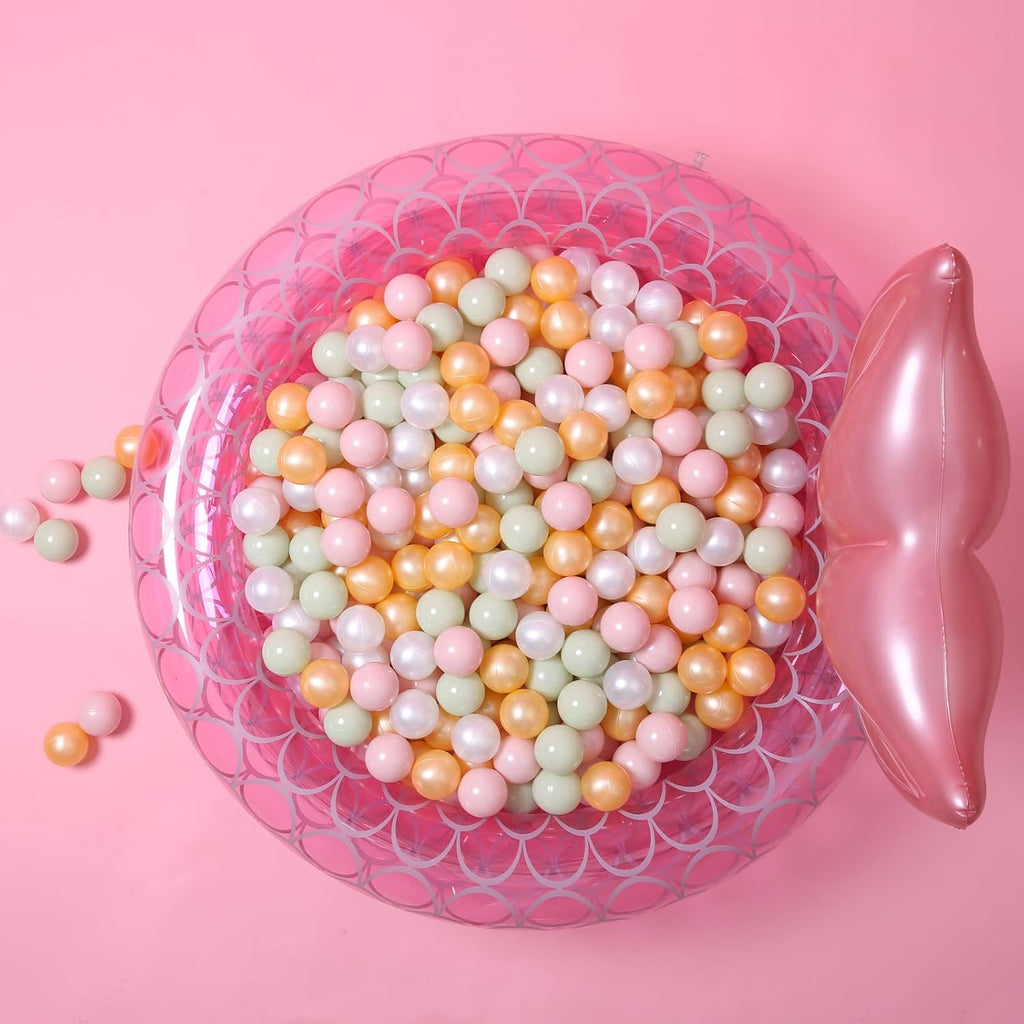 GOGOSO Ball Pits Balls for Toddlers Pack of 50 100 200 Plastics Shape Ball Non-Phthalate Non-BPA Non-Toxic 2.2-Inch Crush Proof Play Balls