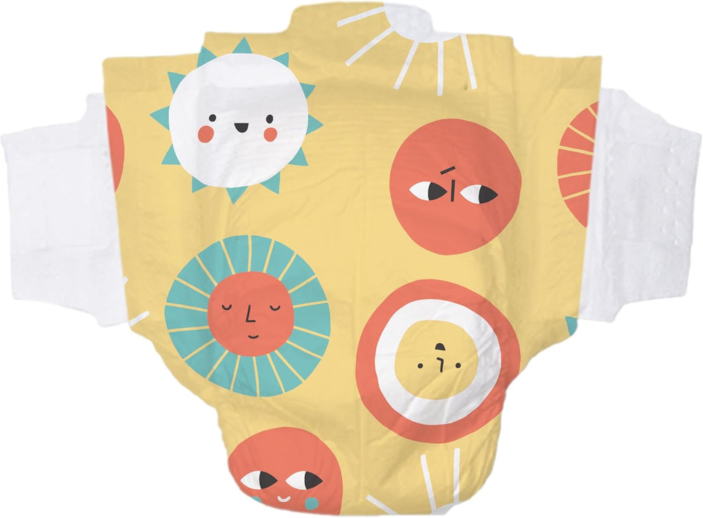 Hello Bello Premium Diapers Size 5, 72 Count Disposable, Extra-Absorbent, and Hypoallergenic Baby Diapers with Snug and Comfort Fit, Sunnyside Up Pattern Value Pack