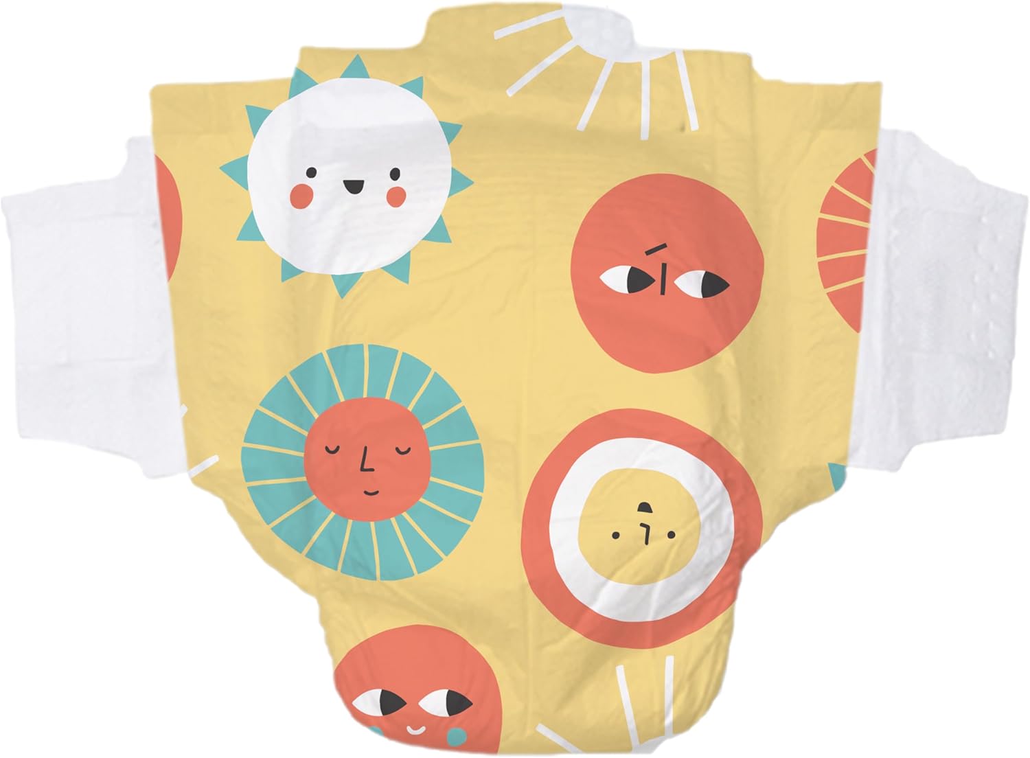 Hello Bello Premium Diapers Size 5, 72 Count Disposable, Extra-Absorbent, and Hypoallergenic Baby Diapers with Snug and Comfort Fit, Sunnyside Up Pattern Value Pack