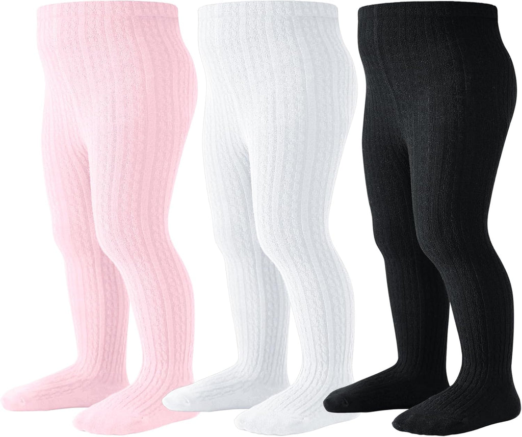 Baby Tights Toddler Stockings Tights Soft Cotton Cable Knit Baby Girl Tight Leggings Newborn Infant 0-4T