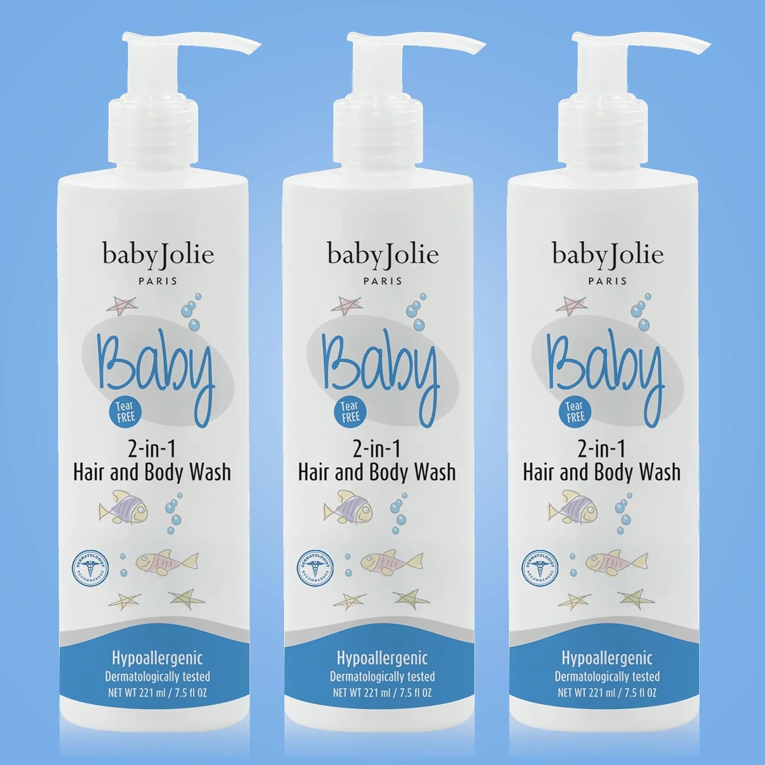 Baby Jolie Baby Body Wash, Kids Hair and Body Wash for Babies & Newborn 2-in-1, Shampoo + Soap | 7.5oz | 221ml (3)