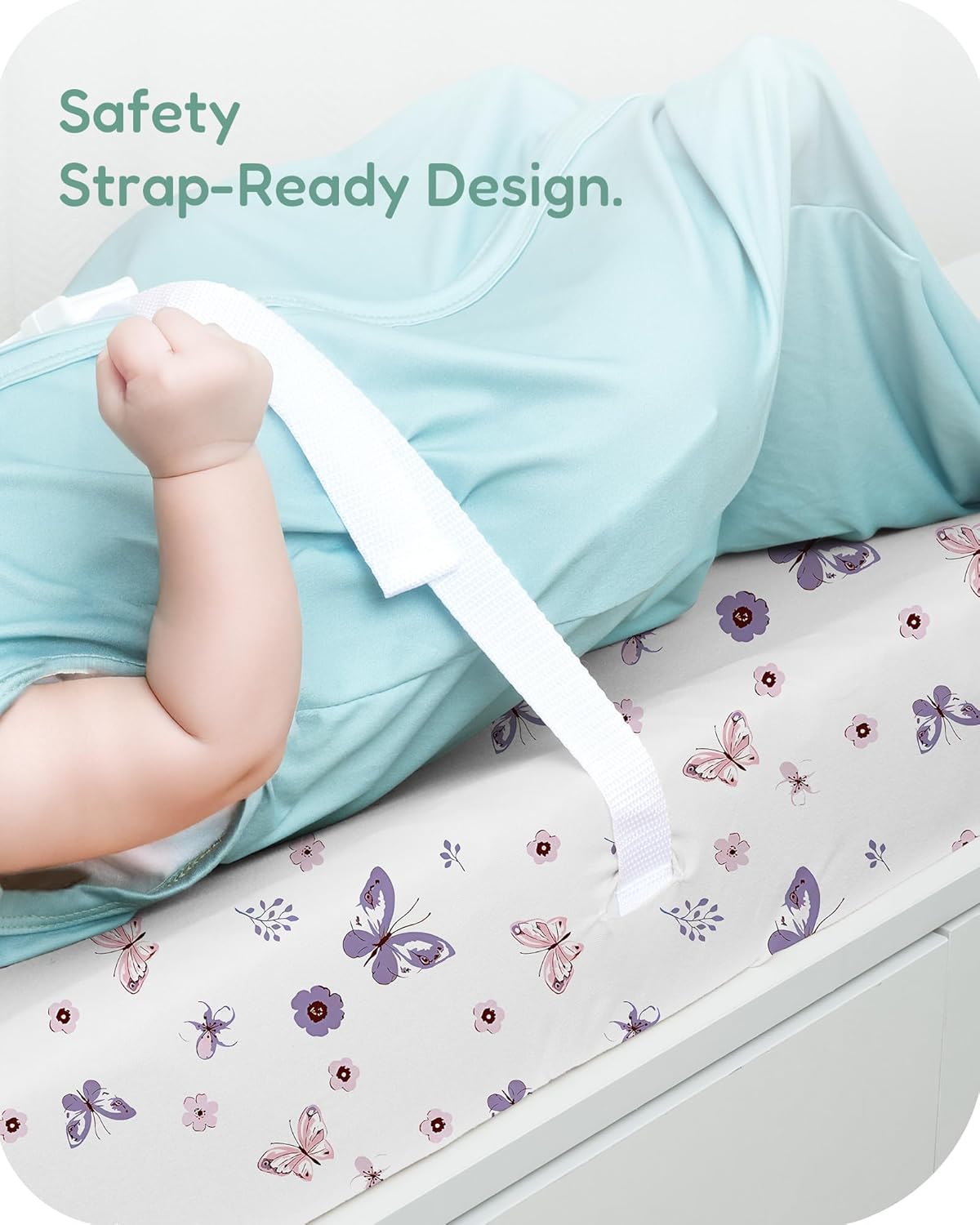 Extra Stretchy Changing Pad Cover, Ultra Soft Premium Jersey Knit Changing Pad Sheets, Unisex for Boys Girls, Fits All Standard Changing Tables/Dresser Tops - 2 Pack