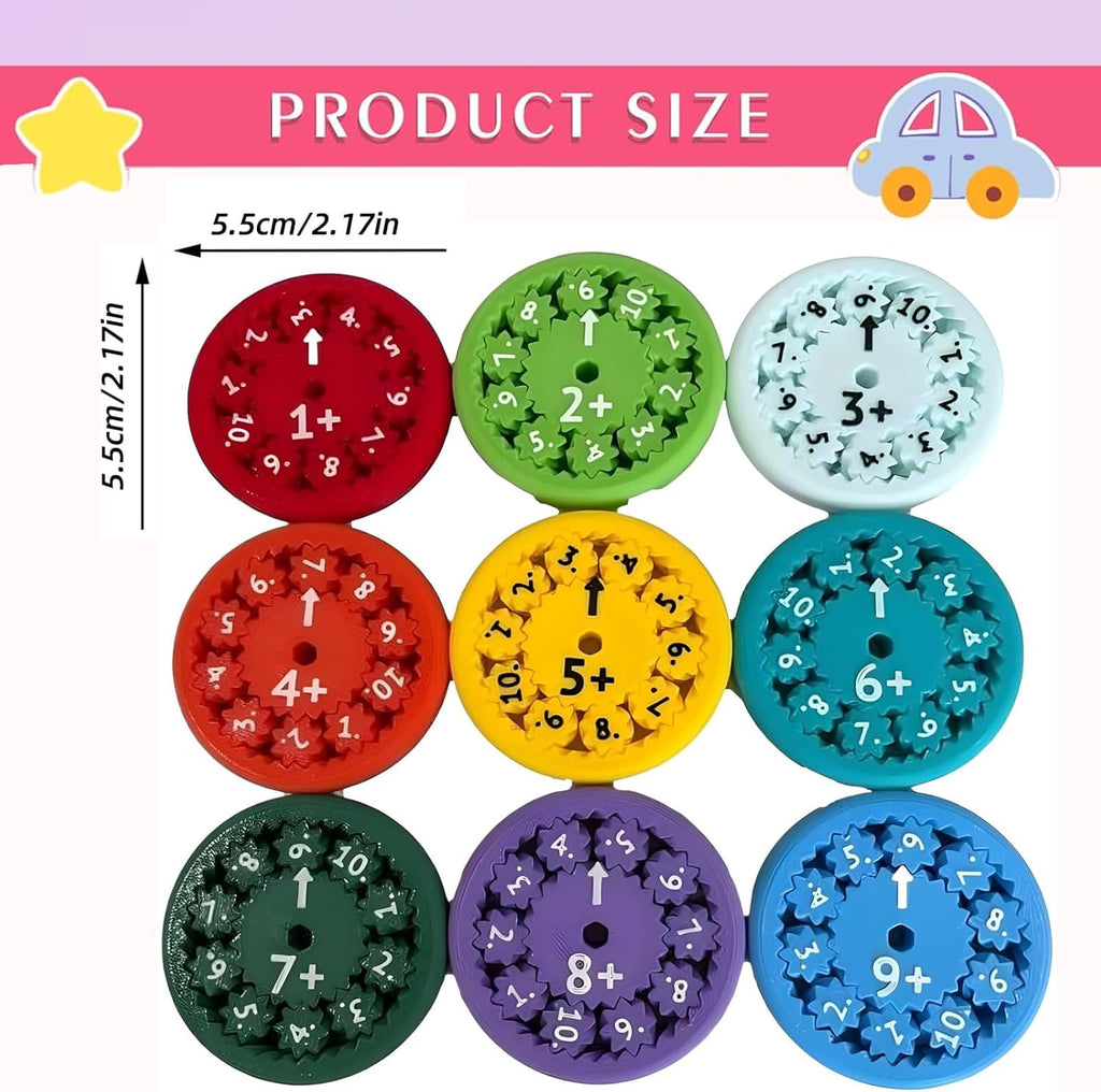 Math Fidget Spinners,Educational Math Fact Fidget Spinners - Learn Division & Multiplication - Perfect for Stimmers & Fidgeters (Multiply Or Divide)