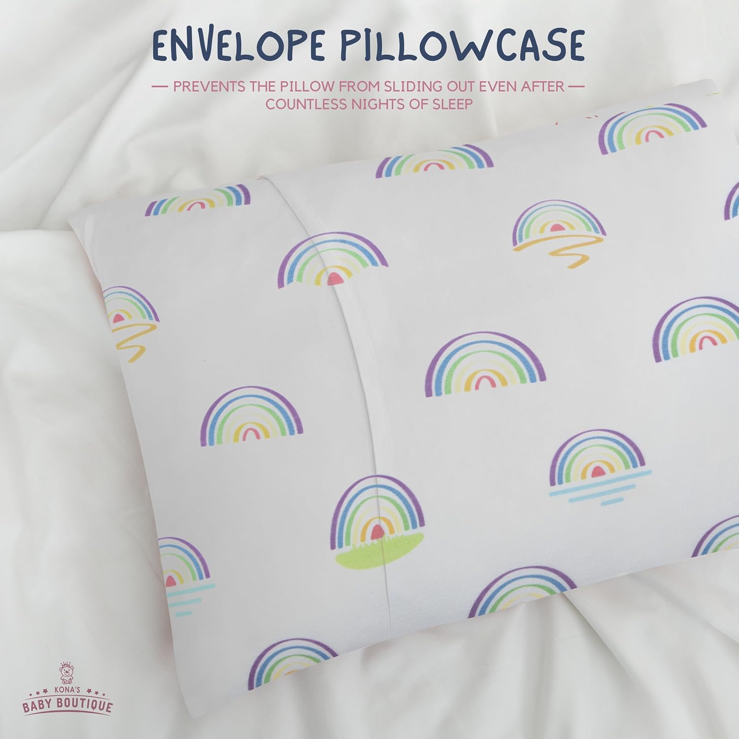 Kona's Perfect Toddler Pillow - Softest Pillowcase, 13 x 18 Inch, Ages 2-3