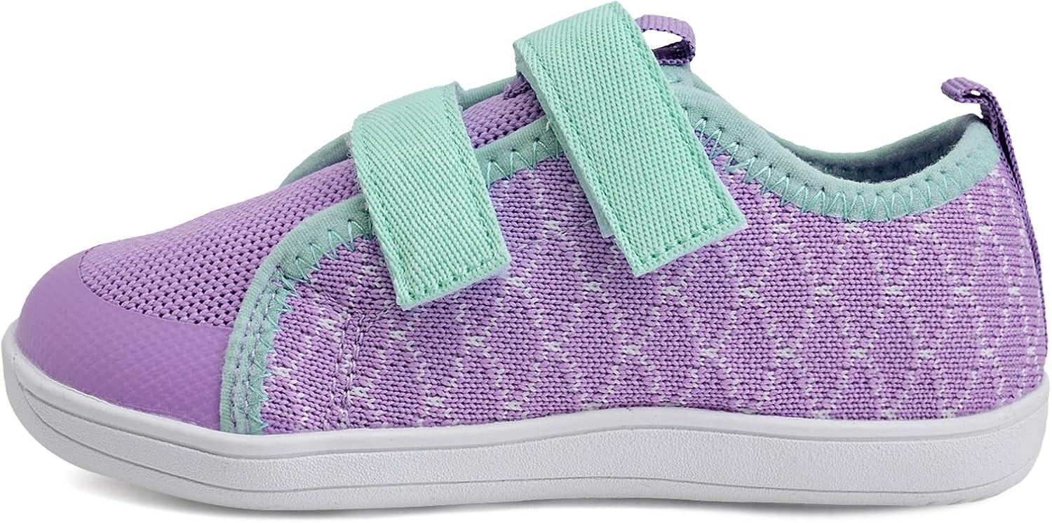 WateLves Toddler Little Kids Wide Barefoot Shoes The First Walking Shoes Girls Boys Breathable Zero Drop Minimalist Sneakers with Wide Toe Box Natural to Grow