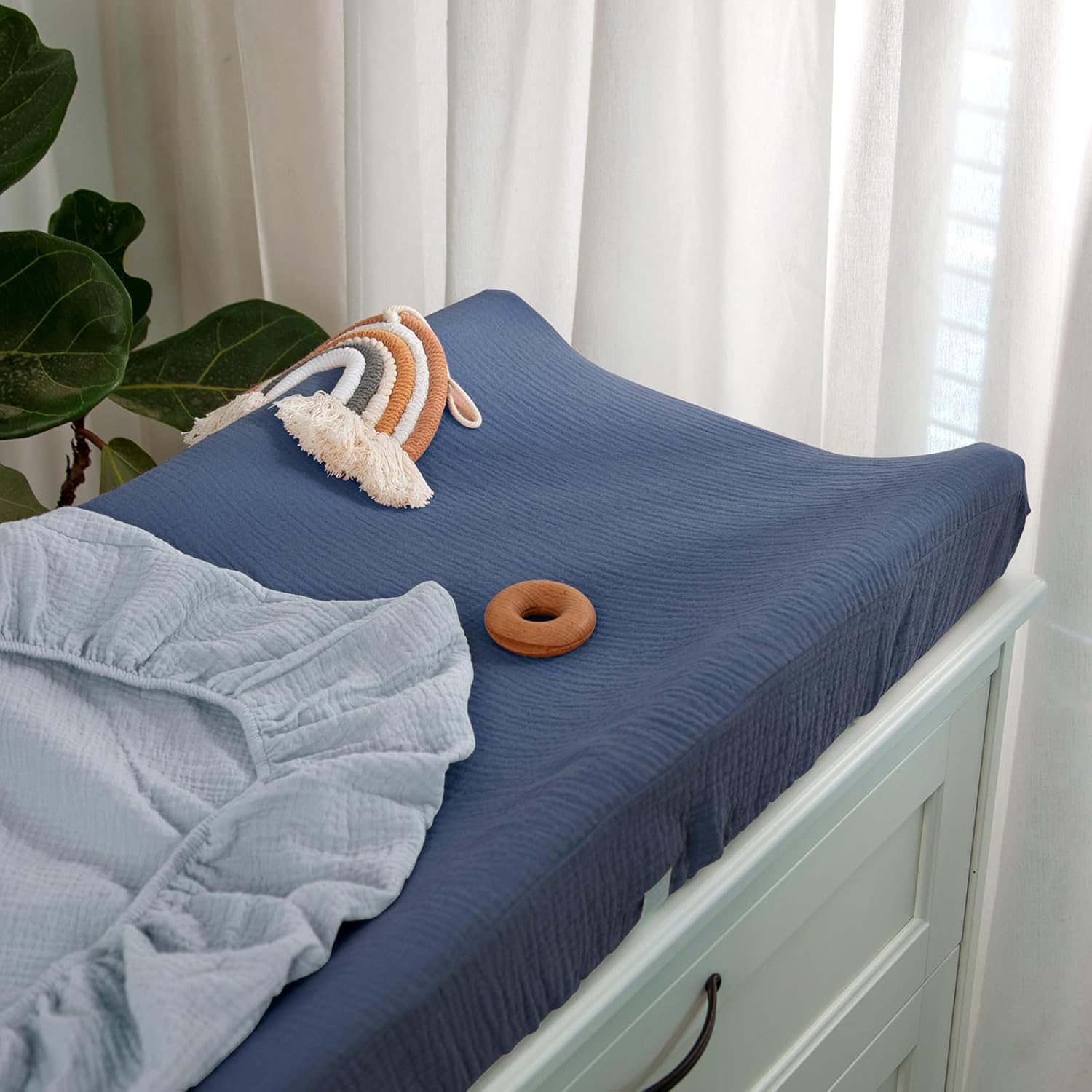 lulumoon Baby Changing Pad Cover: Muslin Diaper Changing Table Pad Cover - Changing Pad Sheets for Girls Boys