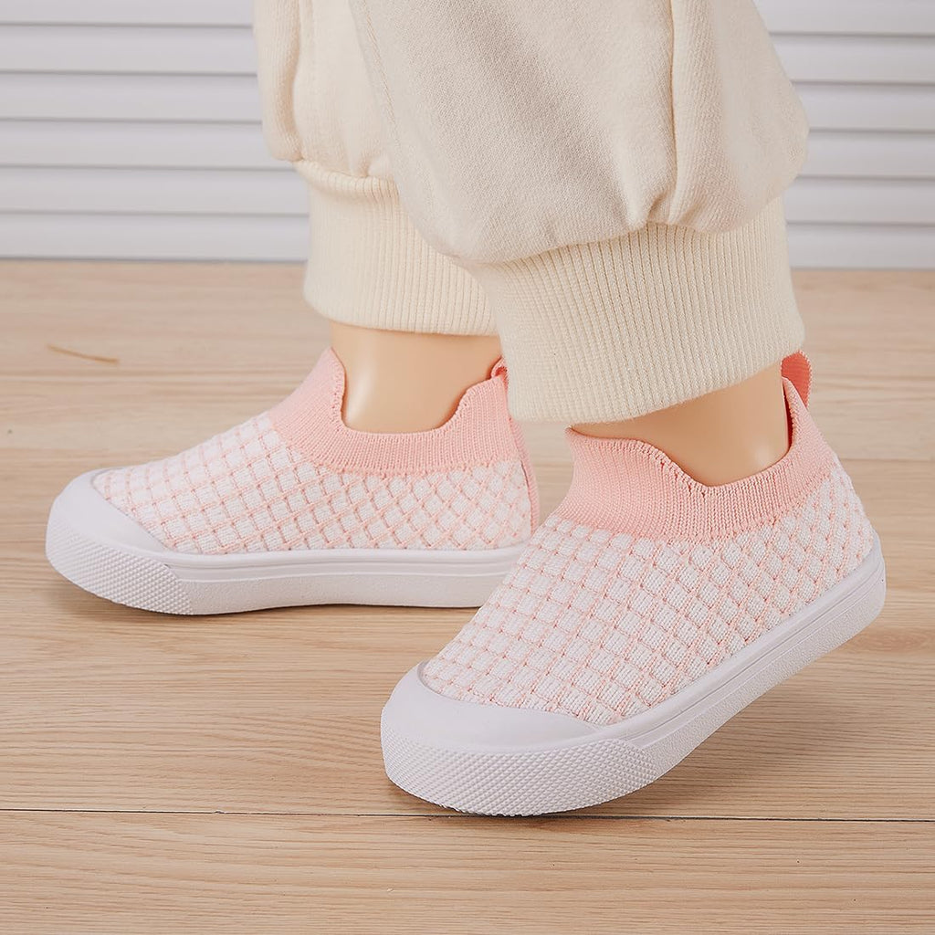 BMCiTYBM Baby Sneakers Girls Boys Lightweight Breathable Mesh First Walkers Shoes 6-24 Months