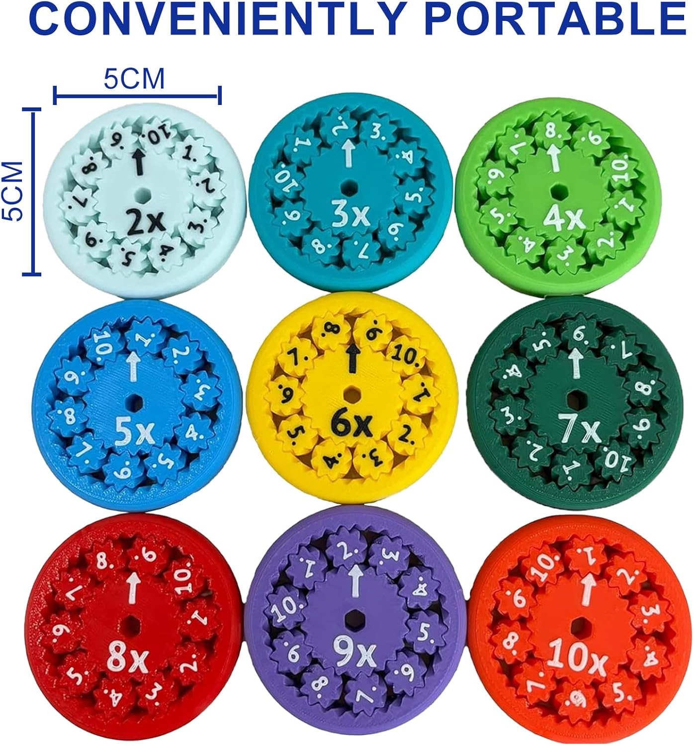 Math Fact Fidget Spinners, Math Facts Fidget Spinners, Number Fidget Toy, Learning & Education Toys for Kids, Counting Toys for Home & School, Learning & Education Fidget Spinners