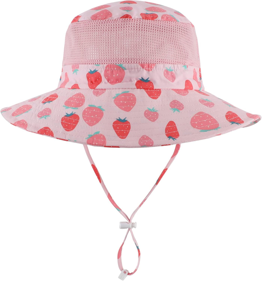 Home Prefer UPF50+ Wide Brim Sun Hat Boys Girls Sun Protection Hat Zoo Beach Swim Safari Bucket Hat for Baby Toddler Kid