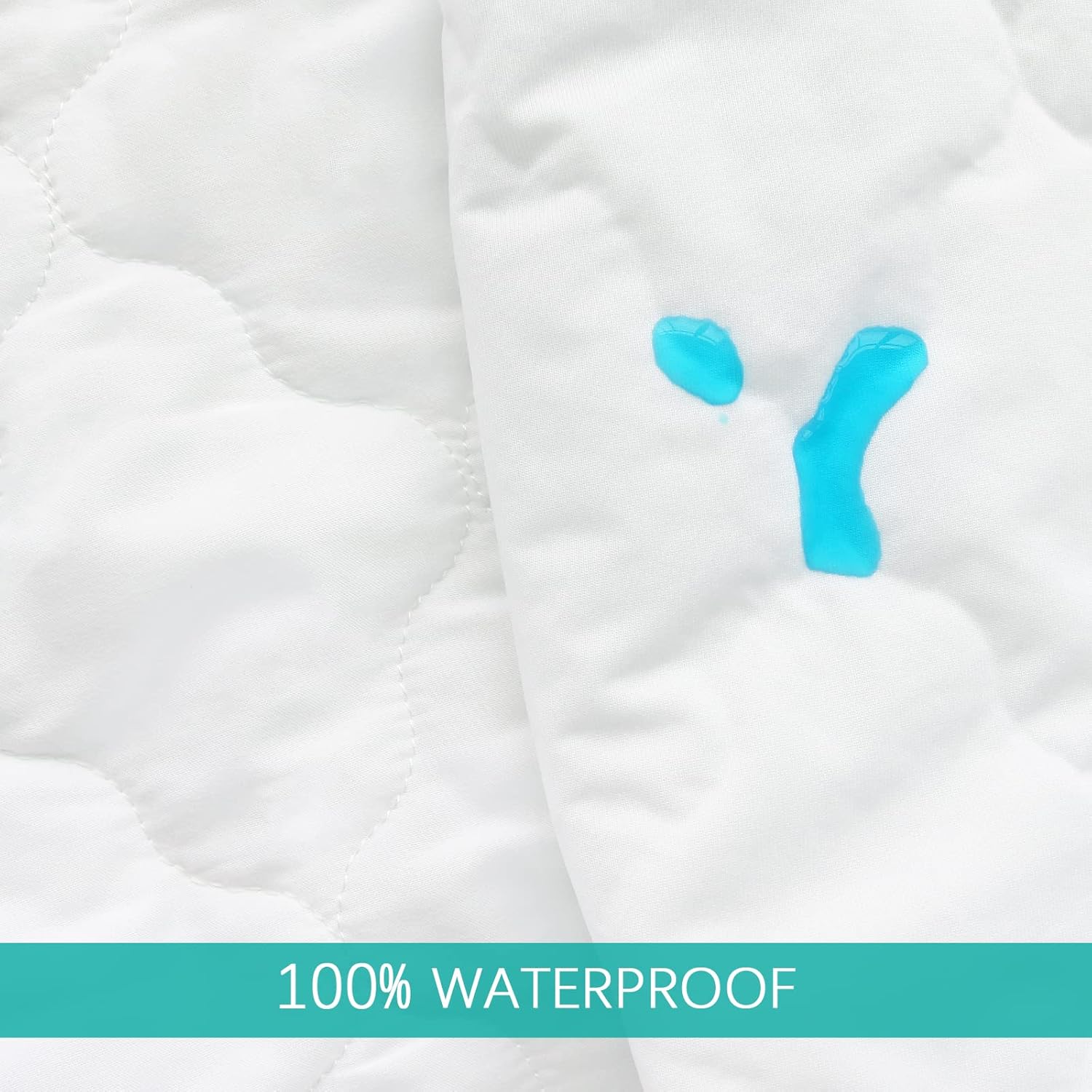 Pack and Play Sheets and Waterproof Pack n Play Mattress Protector Pad Cover 4 Pack Set, Ultra Soft Pack n Play Mattresses Sheets Compatible with Graco Pack n Play, Grey&White