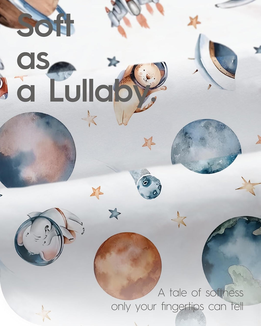 Graco Pack and Play Sheets Fitted, TotBasic Ultra Soft Mini Crib Sheets Boy, Neutral Pack N Play Mattress Sheets Hypoallergenic and Soothing, Premium Jersey Playrad Sheets, 2 Pack(Space Explorer)