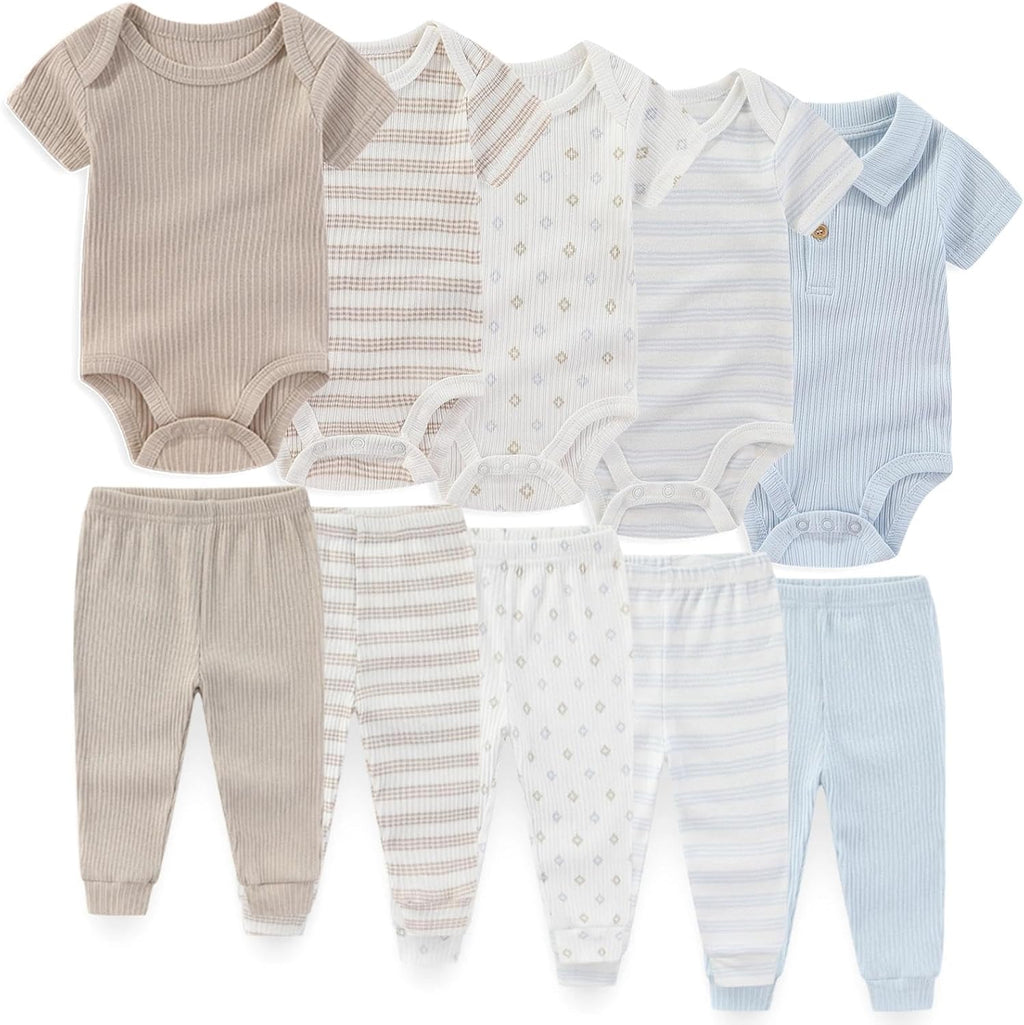 Unisex Baby Boy Girl Pants Sets 10 pack Cotton Casual New born Clothes Comfort Infant Outfit