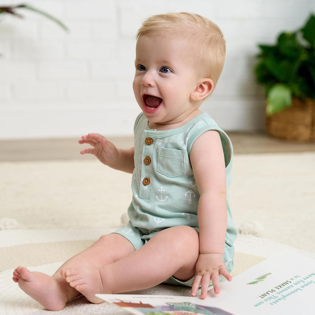 Gerber baby-boys Short Leg and Long Leg Romper Set