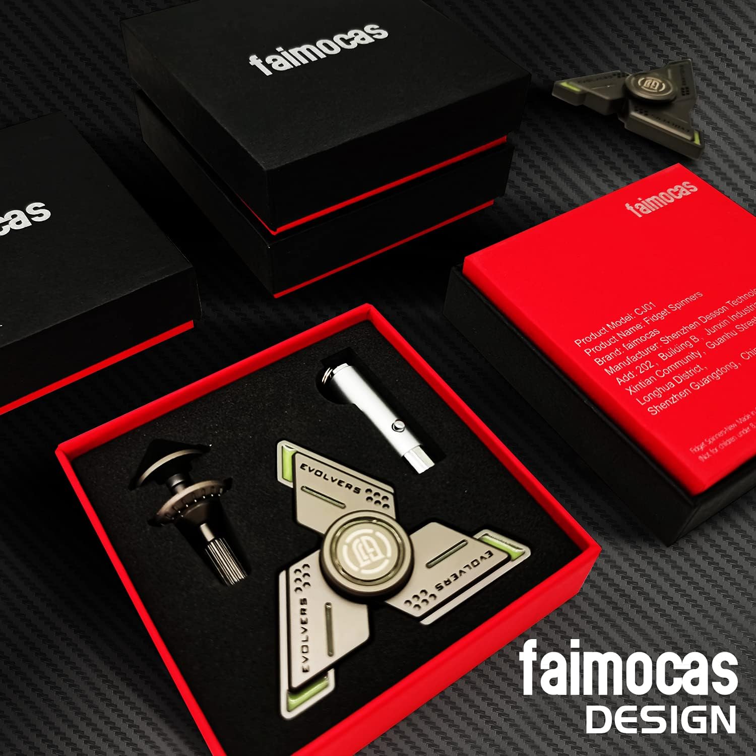 Cyclone Fidget Spinners,Gray Metal with Green Luminous, Durable High Speed Silent Bearing, Finger Hand Spinner,Relieve Stress & Anxiety,Toys/Gifts for Adults & Kids (DIY Accessories Included)