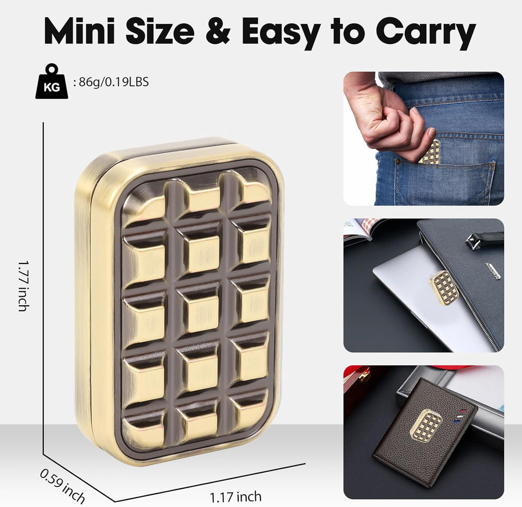 Fidget Toys 2 Pack, Magnetic Metal Fidget Slider Poker Card, EDC Toy for Adults,Relieve Stress Anxiety ADHD