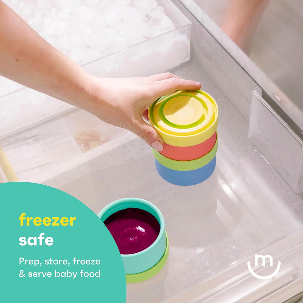morepeas The Everything Snack Bowl - All-in-One Baby, Toddler & Kid Food Container - Travel Essential with Spill Proof Lid & Suction Base - Melon