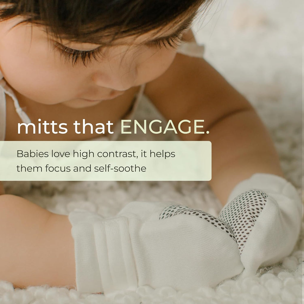 goumikids Viscose Made from Bamboo Cotton Anti-Scratch Soft Stay-On Mitts