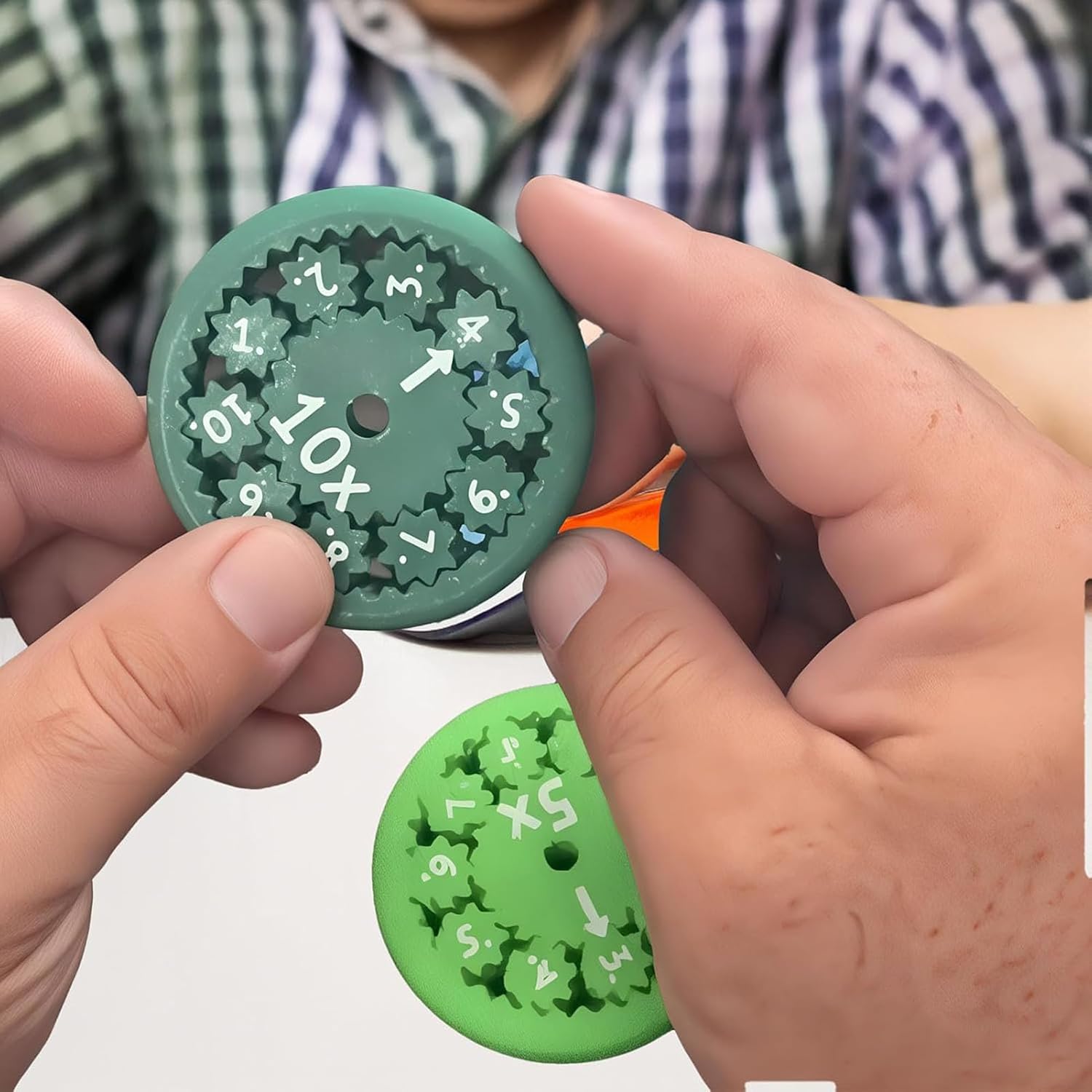 9Pcs Math Fidget Spinners, Math Fidget Toy, Math Facts Fidget Spinners for All Kids - Fidget Learning Game Toy Anxiety Relief Toys for Kids Autism (Add Or Subtract)