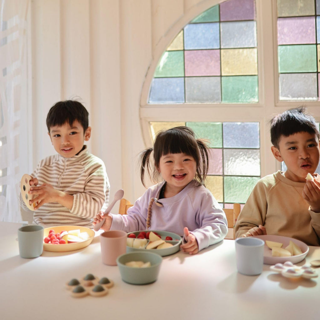 mushie Silicone Baby Feeding Spoons | 2 Pack (Daffodil)