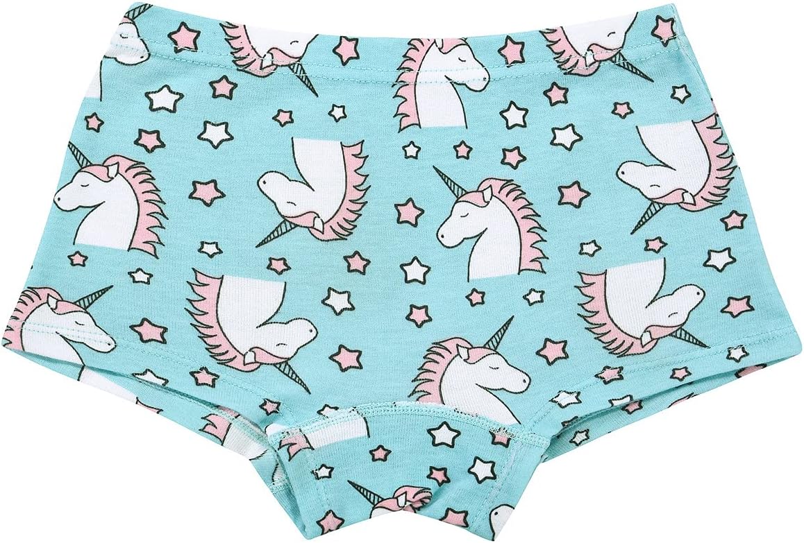 Cczmfeas Girls Hipster Cotton Underwear Boyshort Panties 6 Pack