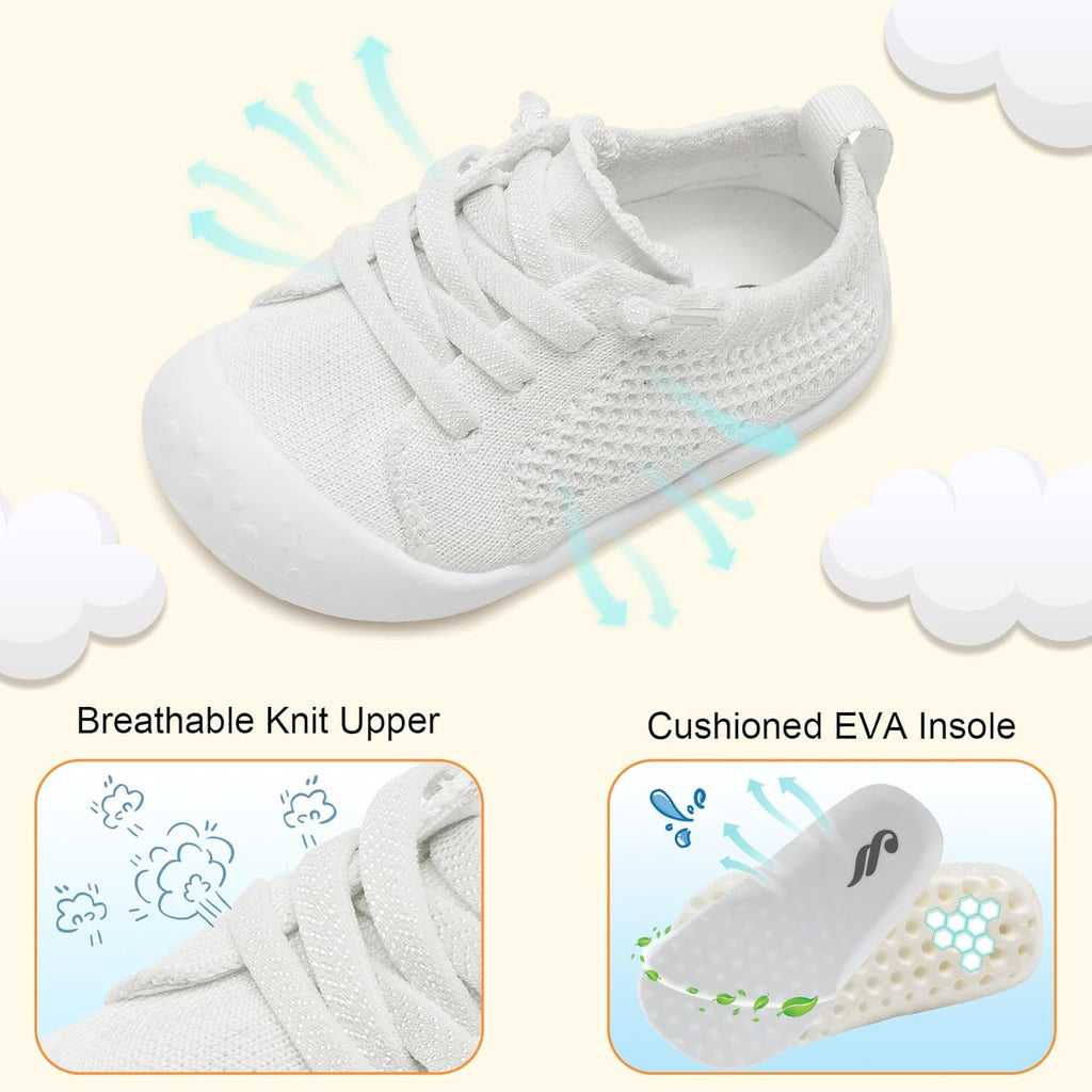 JIASUQI Baby Shoes for Toddler Boys Girls Sneakers Slip on Walking Shoes for Babies
