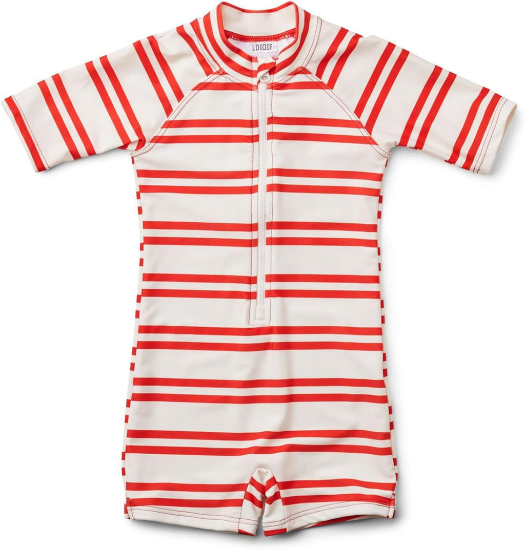 Boys One Piece Swimsuit Whale Dolphin Bathing Suit Zipper Rash Guard Kid Short Sleeve Swimwear Shark Beach Wear UPF50+