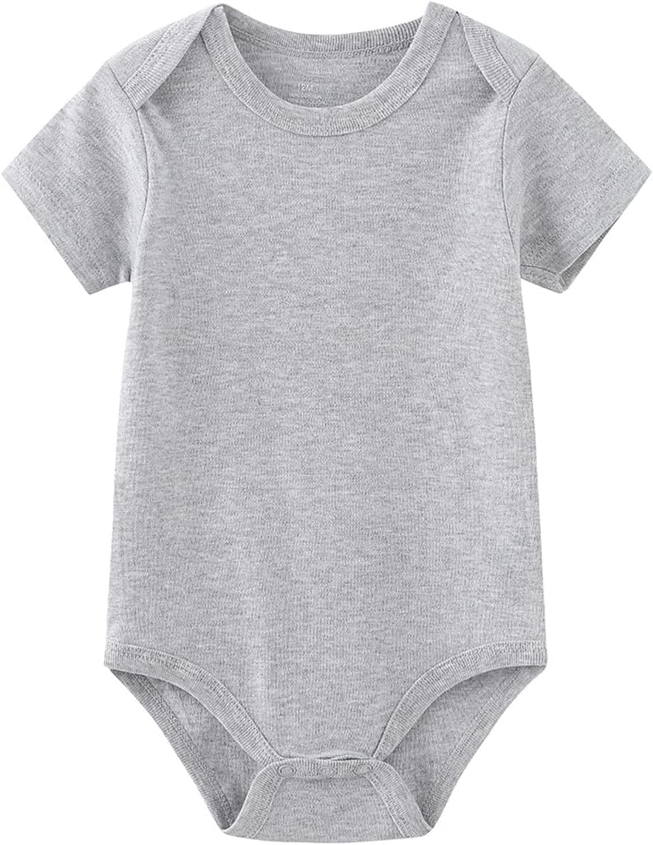 Baby Bodysuit Short Sleeve one-Piece Newborn Baby Clothes for Baby Boy and Girls