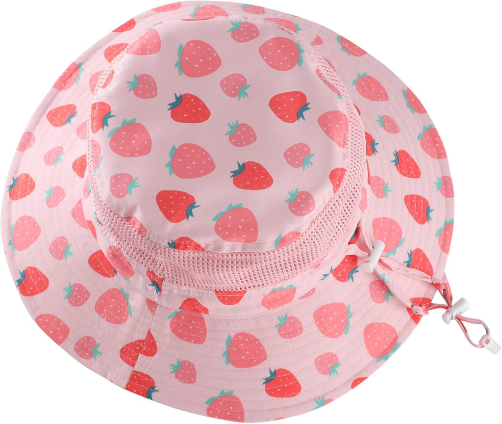 Home Prefer UPF50+ Wide Brim Sun Hat Boys Girls Sun Protection Hat Zoo Beach Swim Safari Bucket Hat for Baby Toddler Kid