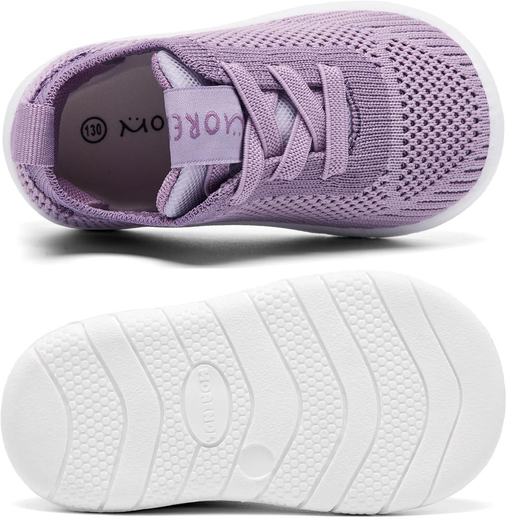 MORENDL Toddler Shoes Baby Walking Sock Shoes Infant Sneakers 0-4 Years Boy Girl Barefoot Tennis Shoe Non-Slip Brethable