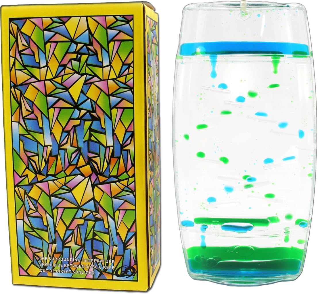 PowerTRC Liquid Motion Spiral Timer Fidget Desk Calming and Soothing Toy | A Beautiful Sensory Visual Ooze Tube Toy for Anxiety, ADHD & Autism