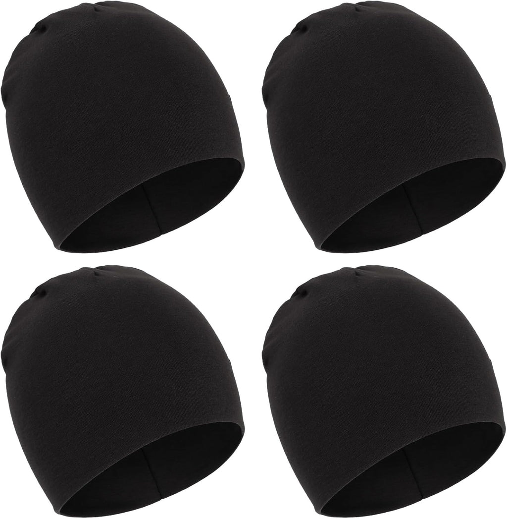DRESHOW BQUBO 4 Pieces Baby Beanie Newborn Toddler Soft Cute Knit Hat Hospital Hats for Baby Boys Infant Cap Beanies