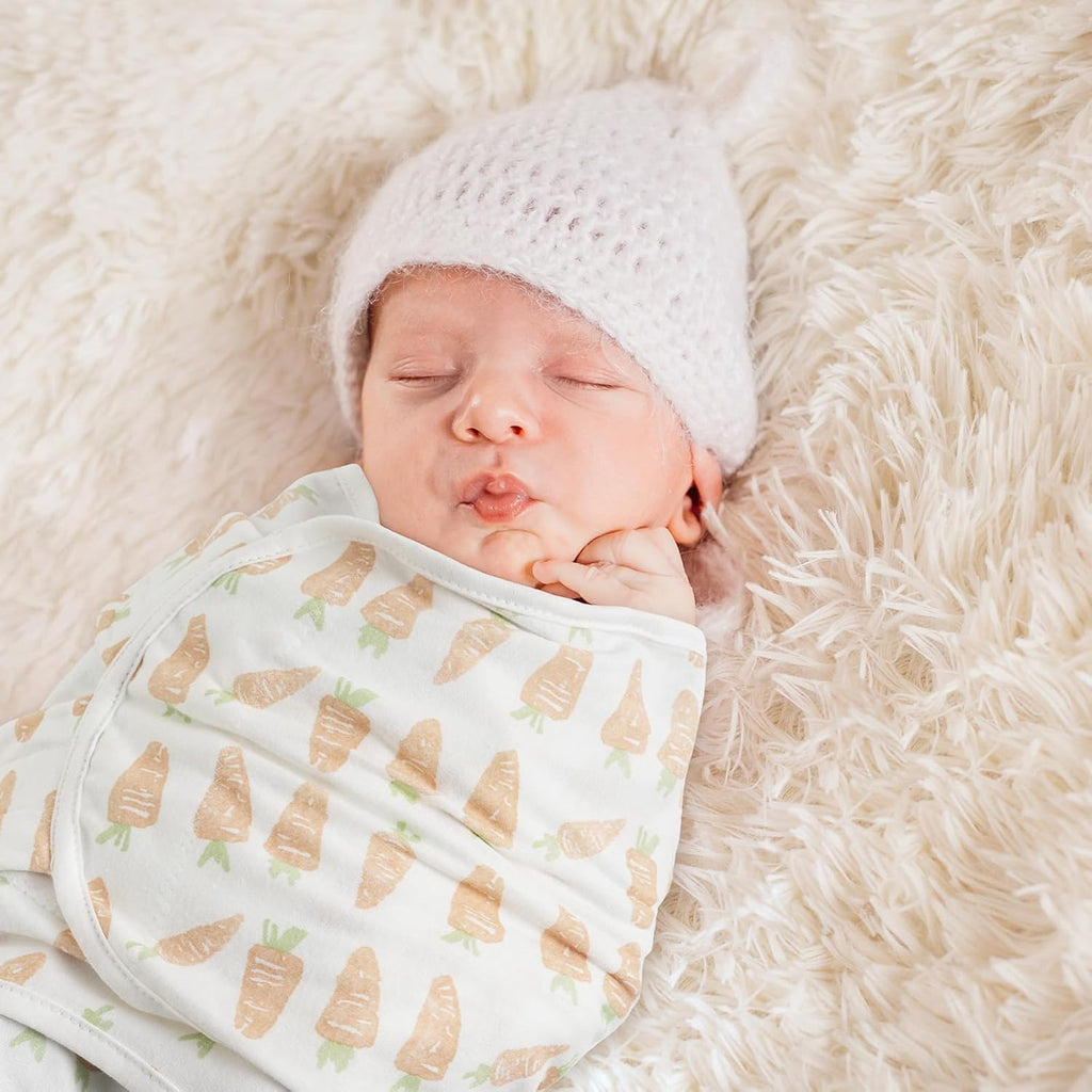 GLLQUEN BABY Swaddle Blanket Sleep Sacks for Newborn - Baby Swaddles 0-3 Months, 3-Pack Newborn Swaddling Sack, Cute Rabbit,Swaddle Wrap, Baby Essentials, Registry & Gift (Small/Medium)