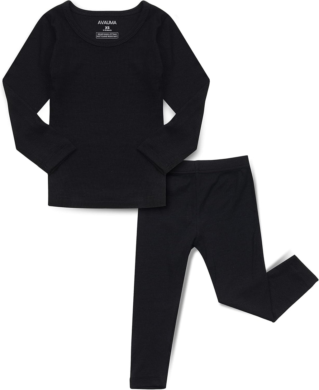 AVAUMA Baby Boys Girls Pajama Set Kids Toddler Snug fit Ribbed Sleepwear pjs for Daily Life Style