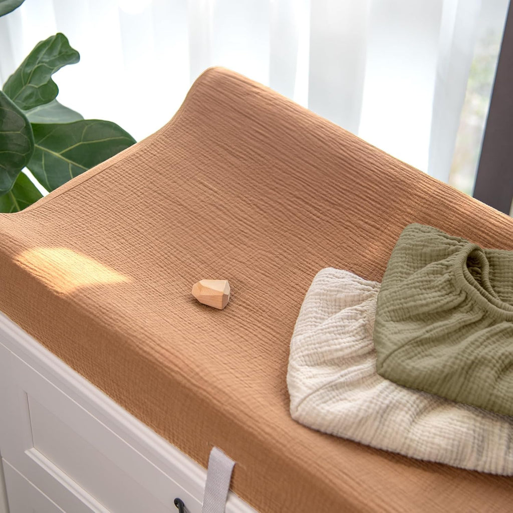 lulumoon Baby Changing Pad Cover: Muslin Diaper Changing Table Pad Cover - Changing Pad Sheets for Girls Boys