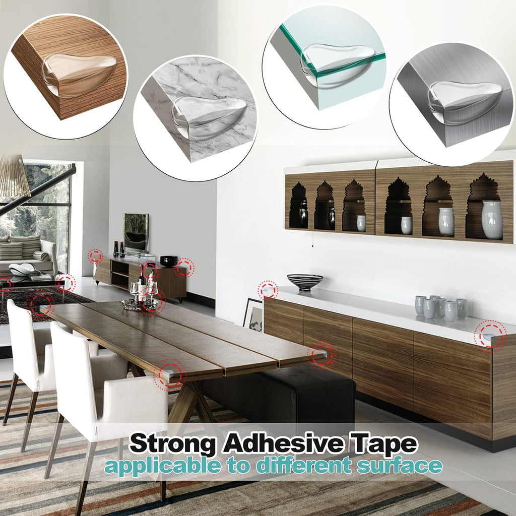 20 Pack Corner Protector Baby Clear Corner Guards Table Corner Protectors Baby Proofing Furniture Corner Edge Safety Bumpers for Coffee Table, Counter, Desk, Cabinet