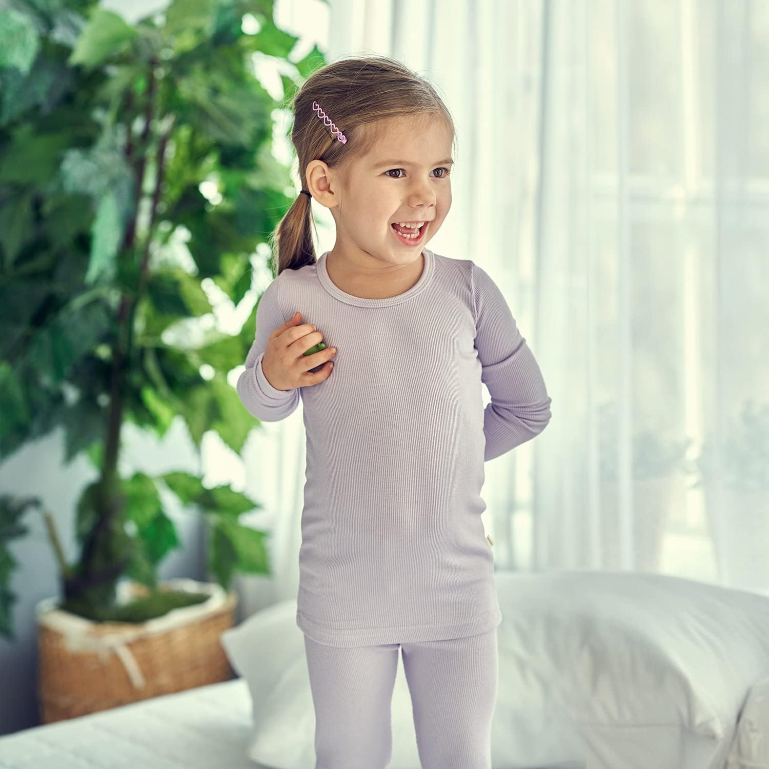 AVAUMA Baby Boys Girls Pajama Set Kids Toddler Snug fit Ribbed Sleepwear pjs for Daily Life Style