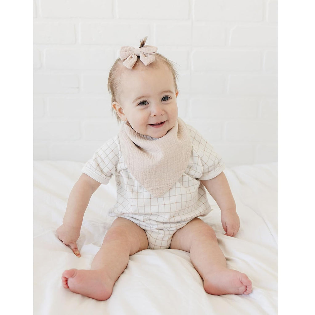 8-Pack Muslin Baby Bandana Drool Bibs – Soft & Absorbent 100% Cotton Teething and Drooling Essentials for Boys, Girls, Newborns & Toddlers