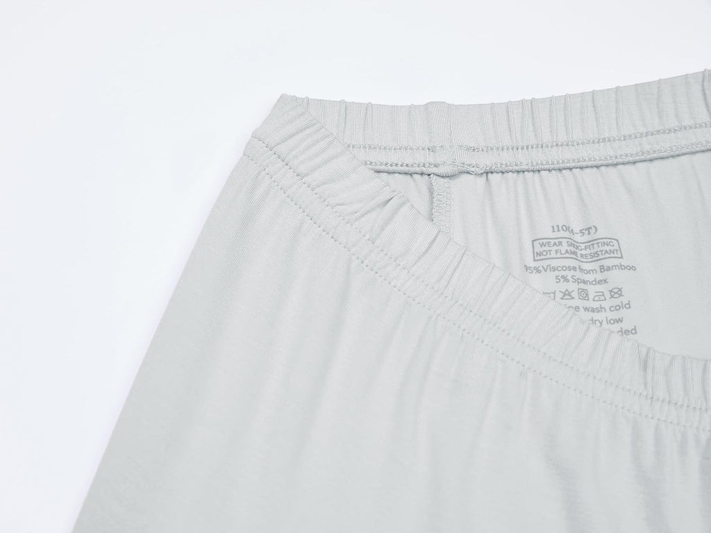 BABY 2T-10Y Toddler Kids Girls Boys Soft Comfy Viscose 2pcs Set Long Sleeve Plain Shirts and Pants Sets